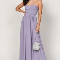 Tobi Women's Go Glam Sweetheart Surplice Maxi Dress