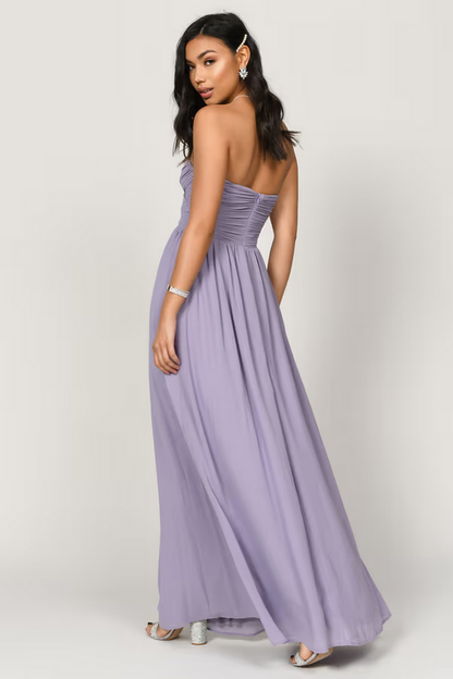 Tobi Women's Go Glam Sweetheart Surplice Maxi Dress