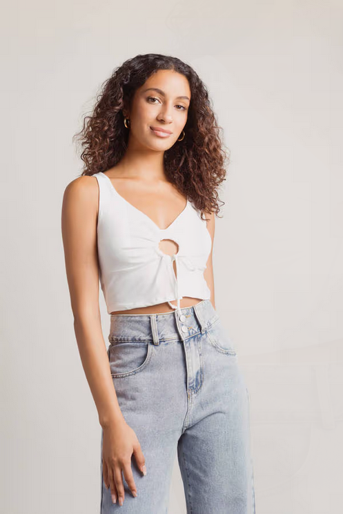 Tobi Women's Tell Me It All Crop Top