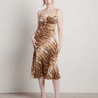 Tobi Women's Rima Tiger Print Cami Midi Dress