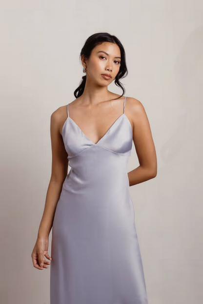 Tobi Women's Show Up Satin Cami Midi Dress