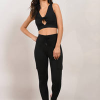 Tobi Women's Karen Crop Top - Black