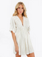 Tobi Women's Amani Sequin Kimono Sleeve Mini Dress - Ivory