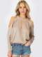 Tobi Women's Alia Cold Shoulder Sweater