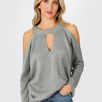 Tobi Women's Alia Cold Shoulder Sweater