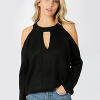 Tobi Women's Alia Cold Shoulder Sweater