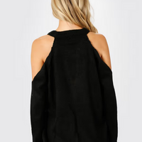 Tobi Women's Alia Cold Shoulder Sweater