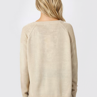 Tobi Women's Be On My Side Lace Up Sweater