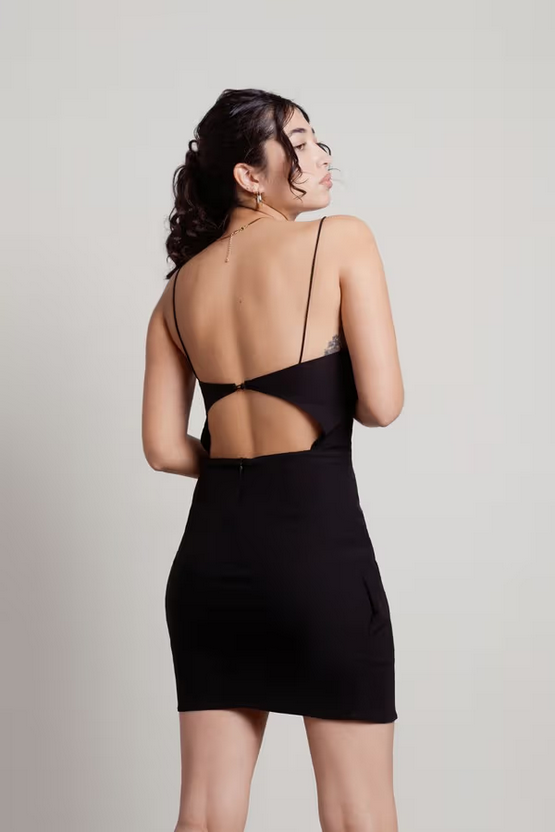 Tobi Women's Here Again Cutout Bodycon Mini Dress - Black