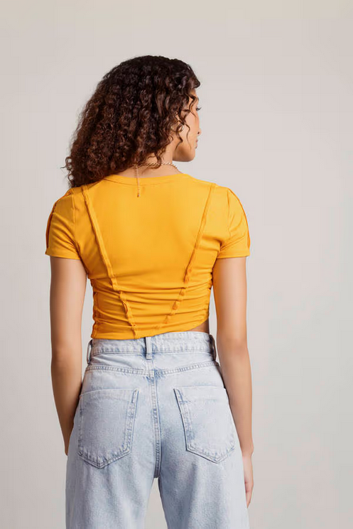 Tobi Women's Only One Here Seam Lines Tee