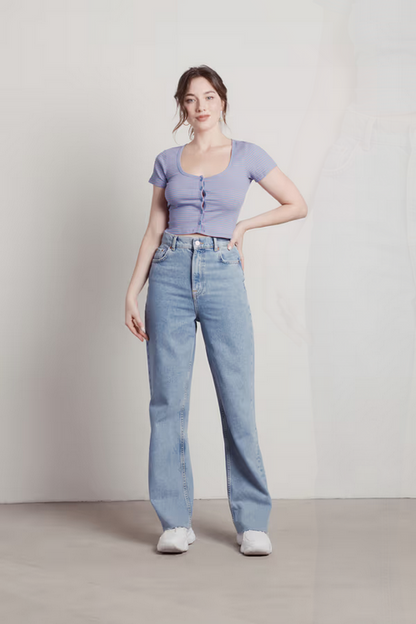 Tobi Women's Shelley Crop Top - Purple