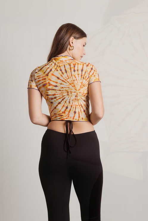 Tobi Women's Can You Pass The Test Crop Top - Gold Violet