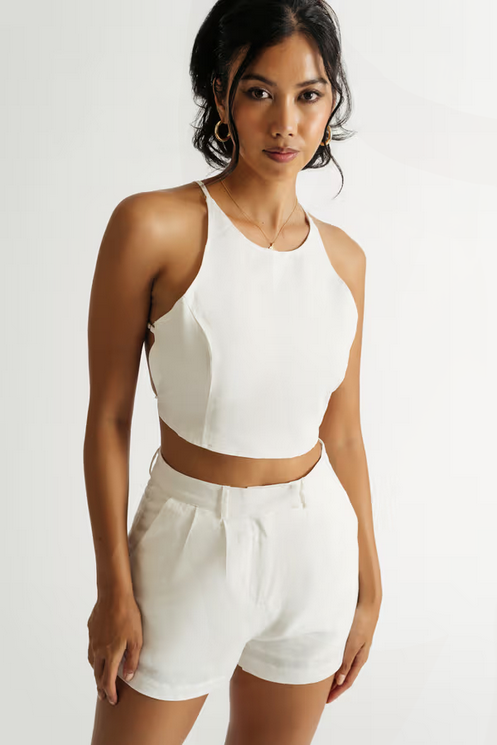 Tobi Women's Dylan Open Back Top and Short Set