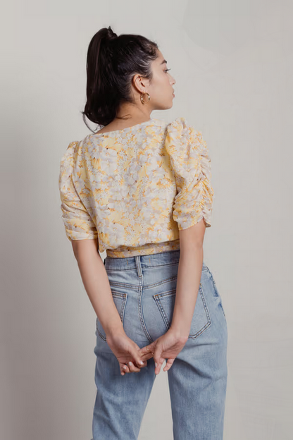 Tobi Women's Find Floral Blouse - Yellow Multi