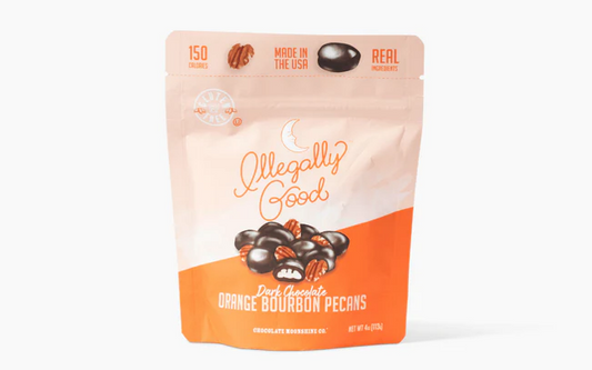 Chocolate Moonshine Co Orange Bourbon Pecans - Snacking Bag