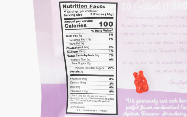 Chocolate Moonshine Co Chocolate Covered Gummy Bears - Snacking Bag