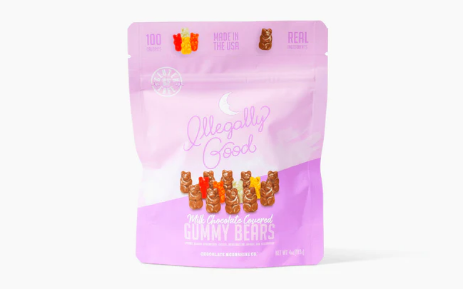 Chocolate Moonshine Co Chocolate Covered Gummy Bears - Snacking Bag