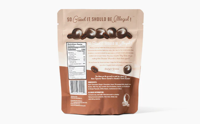 Chocolate Moonshine Co Espresso Beans - Snacking Bag