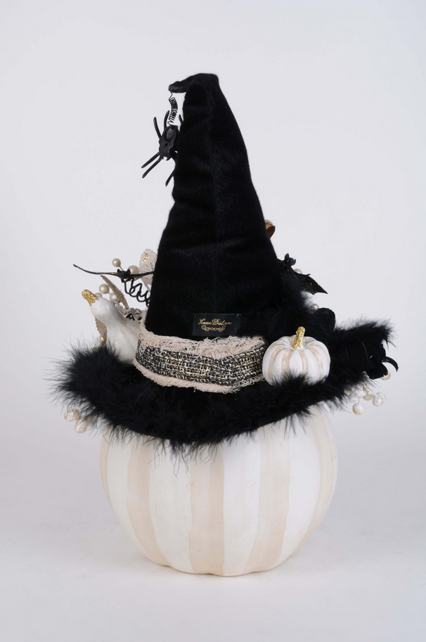 Decorator's Warehouse Karen Didion White Fiber Optic Pumpkin