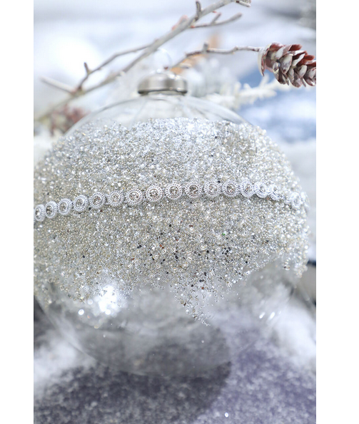 Decorator's Warehouse 5" Glass Jewel Ball Ornament