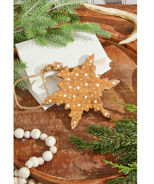 Decorator's Warehouse 8" Wood Star Ornament