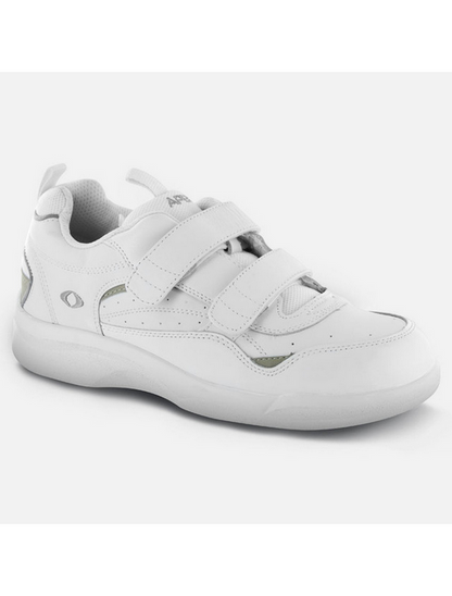 Apexfoot Men's Double Strap Active Walkers Active Shoe - Biomechanical - White