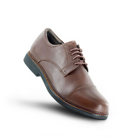 Apexfoot Men's Cap Toe Oxford Dress Shoe Lexington - Brown