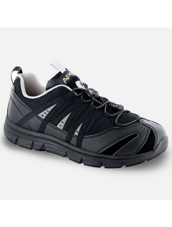 Apexfoot Men's Athletic Bungee Active Shoe - A5000 - Black