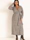 ELOQUII Women's Sweater Wrap Dress