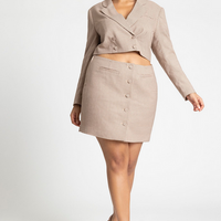 ELOQUII Women's Open Front Blazer Dress