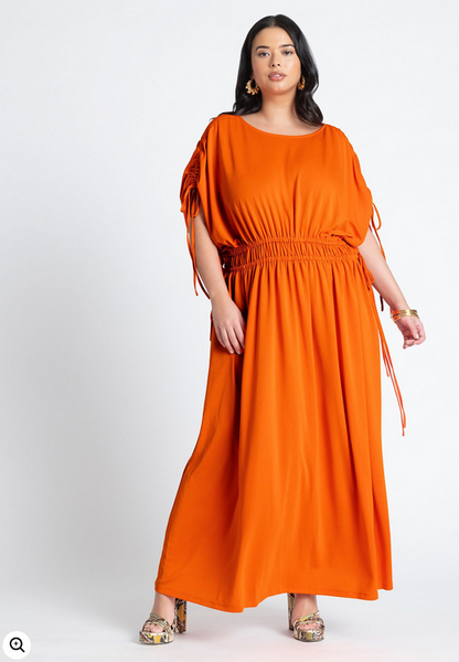 ELOQUII Women's Dolman Sleeve Maxi Dress