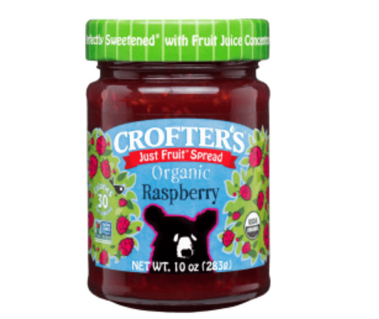 Sun Organic Farm Raspberry Premium Fruit Spread