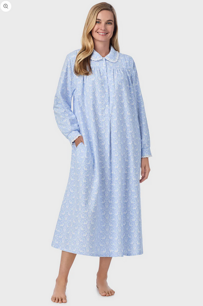 Lanz of Salzburg Women's Blue Nordic Tyrolean Peter Pan Gown