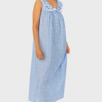 Lanz of Salzburg Women's Daisy Cotton Dream Long Nightgown