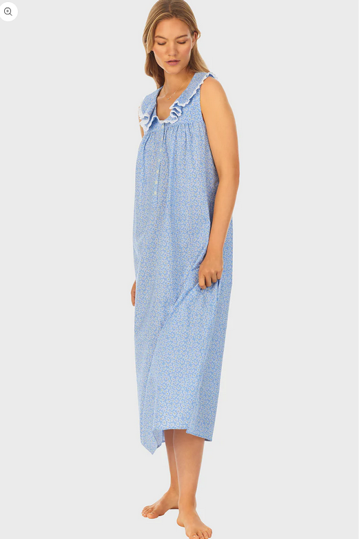 Lanz of Salzburg Women's Daisy Cotton Dream Long Nightgown