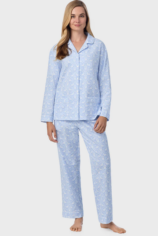 Lanz of Salzburg Women's Blue Nordic Tyrolean Women's Pajama