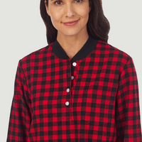 Lanz of Salzburg Women's Buffalo Check Ski Pajama