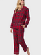 Lanz of Salzburg Women's Red Tartan Women's Flannel Pajama