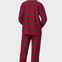 Lanz of Salzburg Women's Red Tartan Women's Flannel Pajama