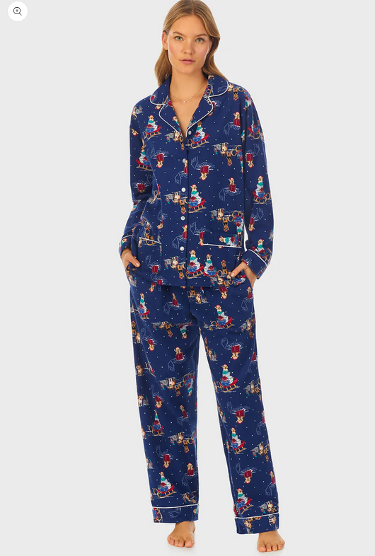 Lanz of Salzburg Women's Sleigh Puppies Women's Pajama
