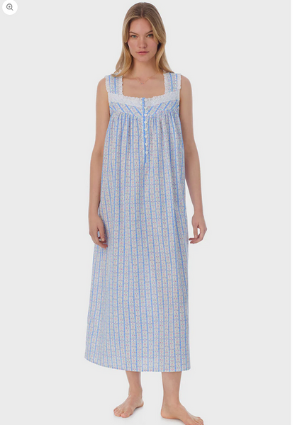 Lanz of Salzburg Women's Tyrolean Heart Cotton Long Nightgown