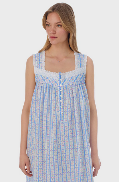 Lanz of Salzburg Women's Tyrolean Heart Cotton Long Nightgown