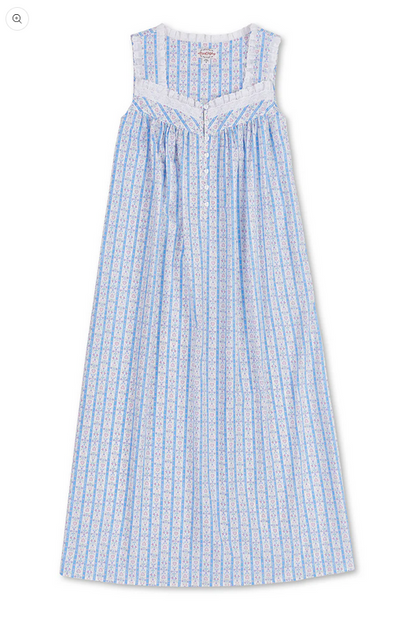 Lanz of Salzburg Women's Tyrolean Heart Cotton Long Nightgown