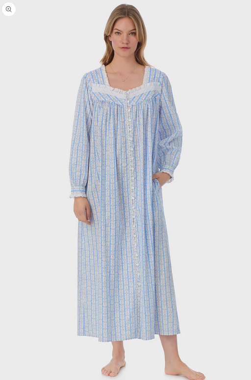 Lanz of Salzburg Women's Tyrolean Heart Cotton Long Robe