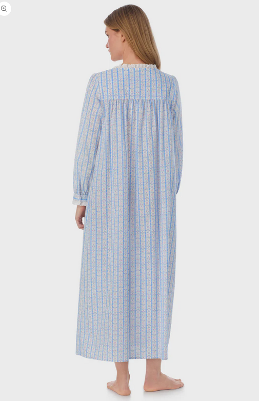Lanz of Salzburg Women's Tyrolean Heart Cotton Long Robe