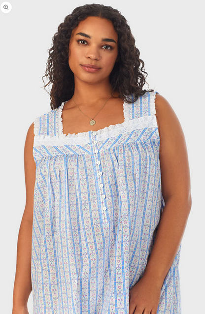 Lanz of Salzburg Women's Tyrolean Heart Cotton Nightgown Plus