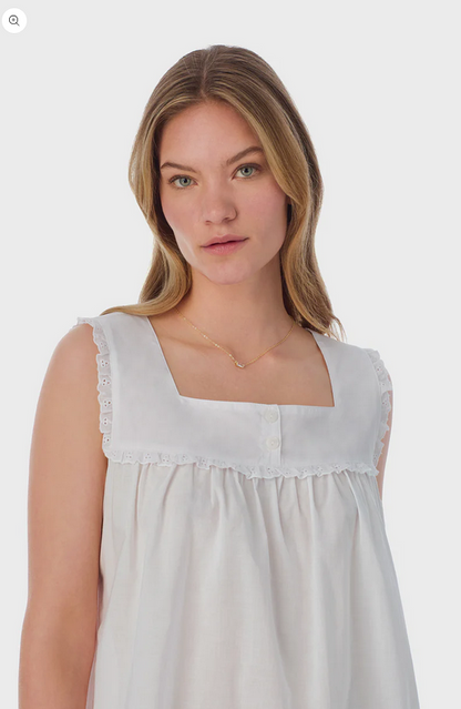 Lanz of Salzburg Women's White Cotton Dream Chemise