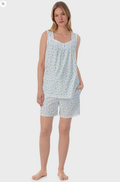 Lanz of Salzburg Women's Tulip Knit Shortie Pajama