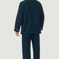 Lanz of Salzburg Men's Black Watch Flannel Pajama