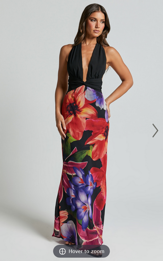 Showpo Runaway The Label - Tenaya Maxi Dress in MAEVE PRINT